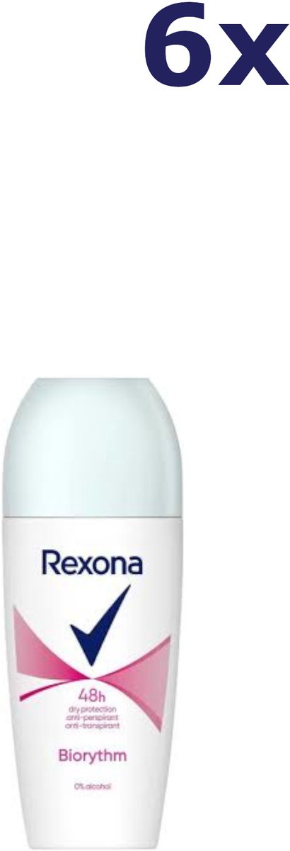 Goedkoopste 6x Rexona Deo Roll-on - Biorythm 50 ml
