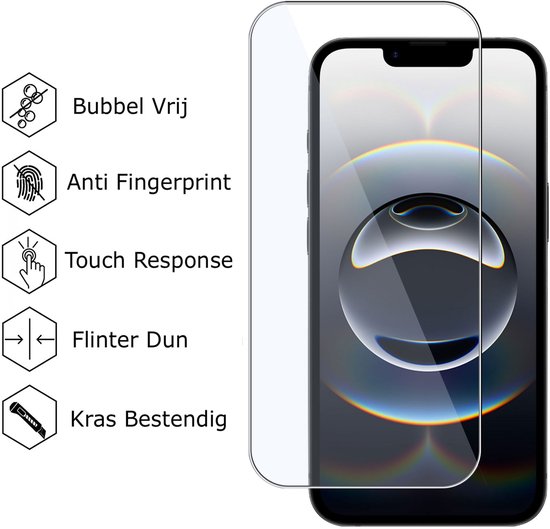 Protection d'écran + Caméra pour Apple iPhone 16e Protection d'écran - Glas trempé - Rounded - Proteqt+