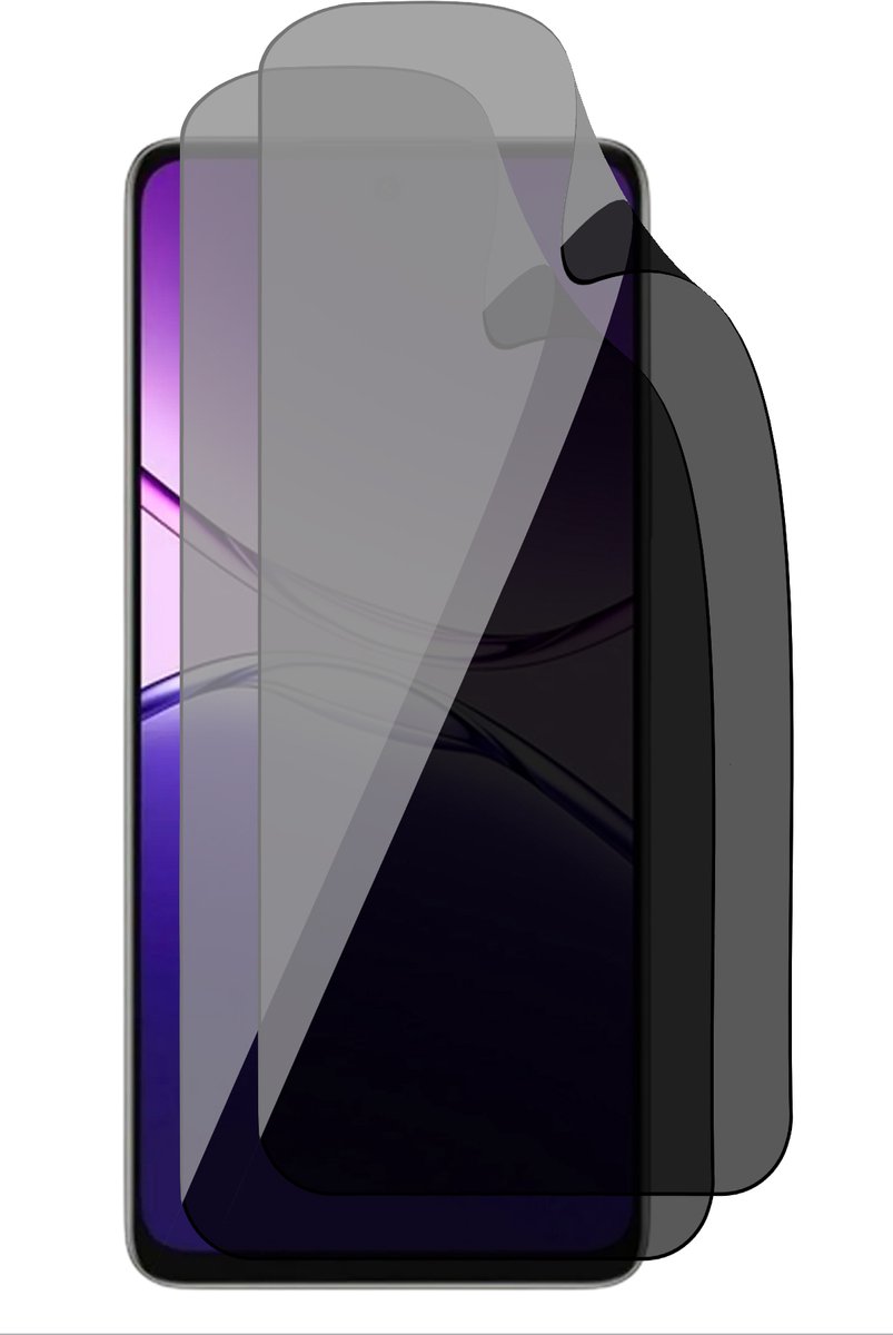 Privacy Screenprotector geschikt voor Oppo A5 Pro 5G - 2x FlexGuard Screen Protector