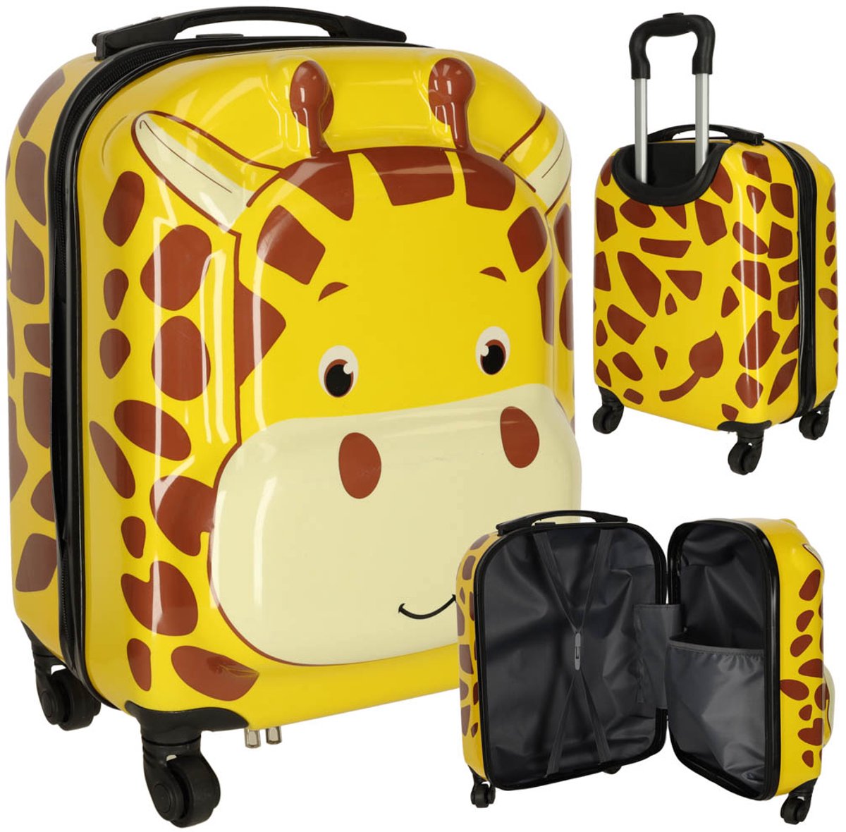 Reiskoffer Kind - Trolley - Handbagage Kinderen - Jongens en Meisjes - Giraf