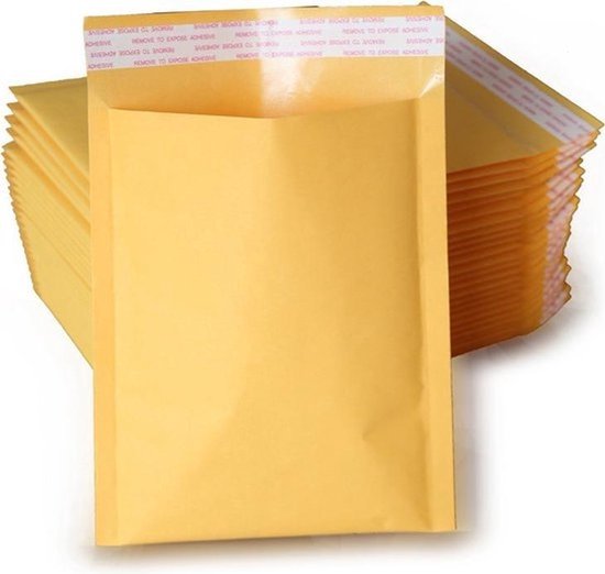 25 Luchtkussen enveloppen Formaat A4- 24x 35 Cm bruin/ Bubbeltjes envelop