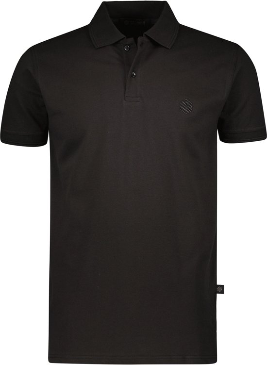 Gino Santi Polo Shirt Heren Basics | Zwart | Maat XXL
