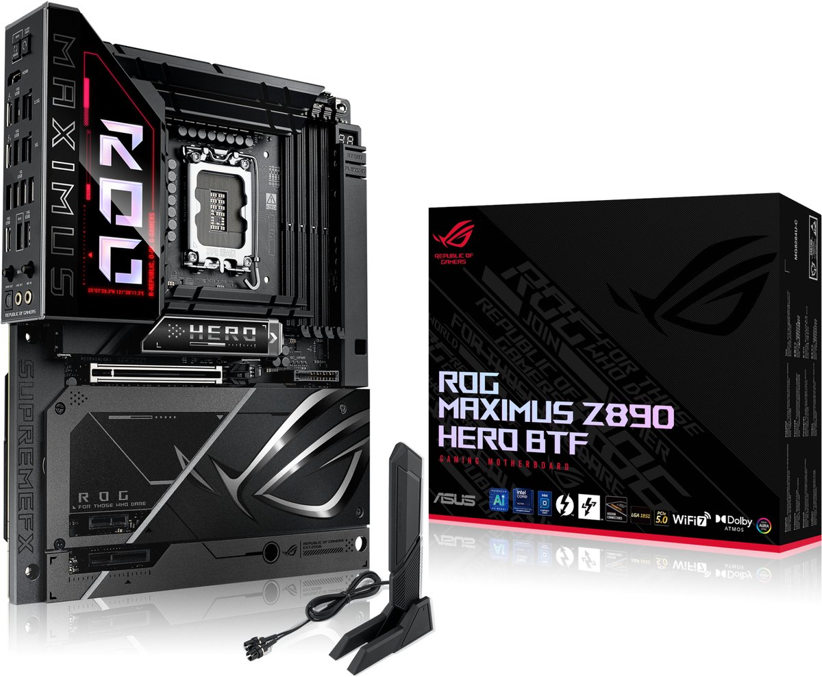 ASUS ROG MAXIMUS Z890 HERO BTF Intel Z890 LGA 1851 (Socket V1) ATX