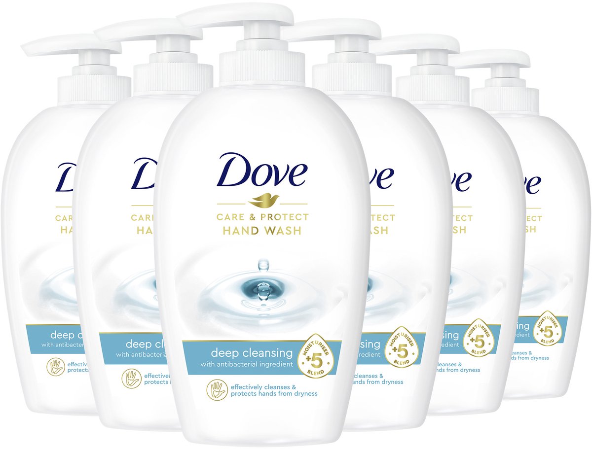 Dove Care & Protect Verzorgende handzeep - 6 x 250 ml - voordeelverpakking