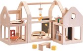 Plan Toys houten draagbare poppenhuis