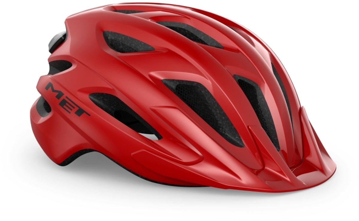 MET Crossover MIPS Fietshelm Mannen & Vrouwen - Stadsfietshelm Volwassenen - Maat M/L – Poppy Red Glossy