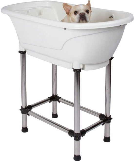 Topmast Mini Tub Hondenbad - Blauw - 94 x 50 x 90 cm - Hondenbad Kunststof - Hondendouche - Bad voor Honden