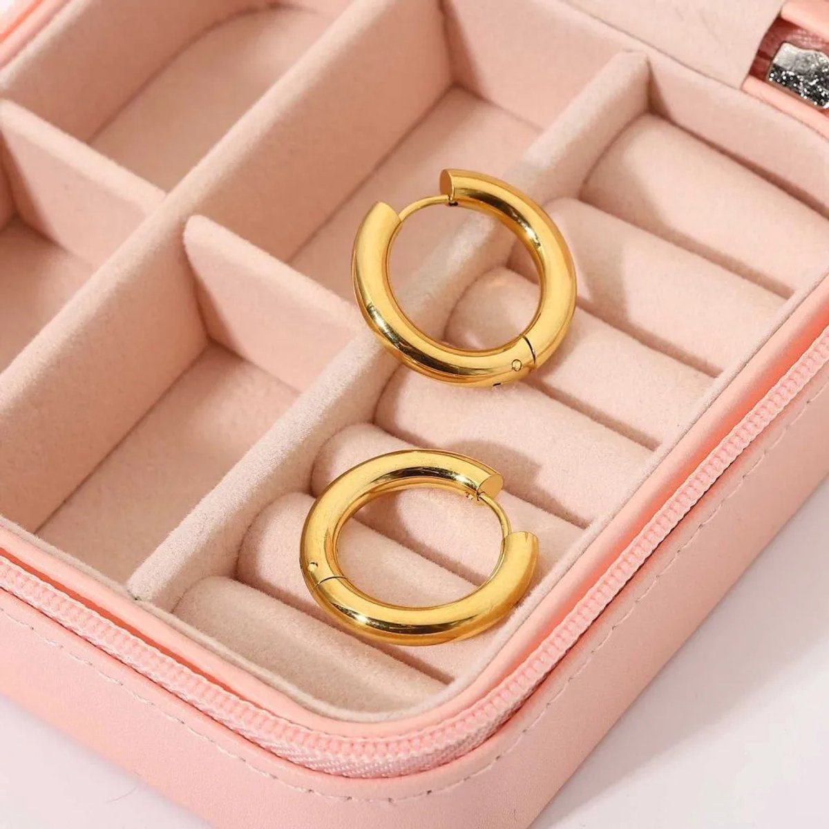 Oorbellen Si Amor Sieraden EP0310-G Roestvrij Staal Kleur Goud