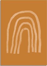 DesignClaud Regenboog Poster Geel A2 poster (42x59,4cm)