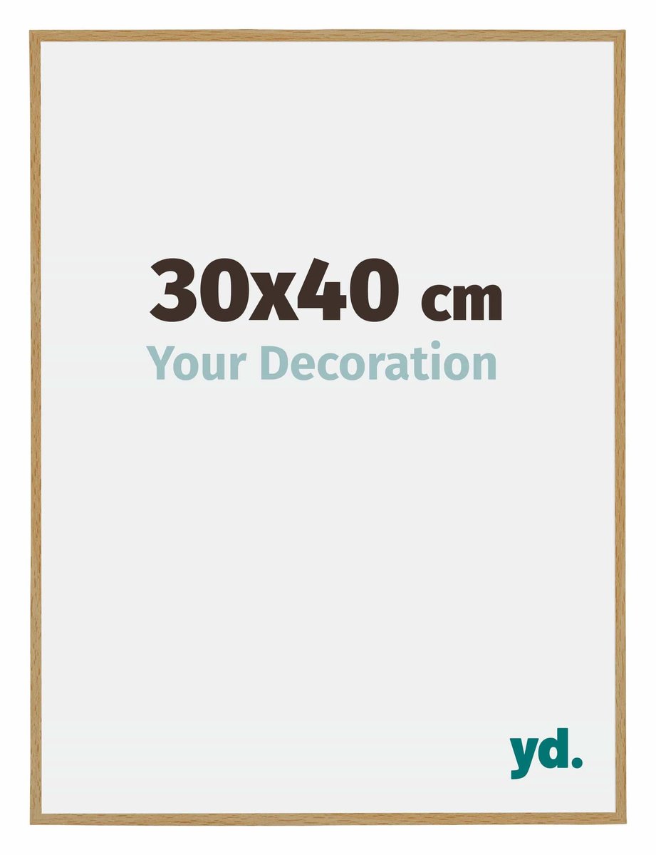 yd. Your Decoration - Fotolijst 30x40 cm - Kunststof - Beuken Licht - Evry