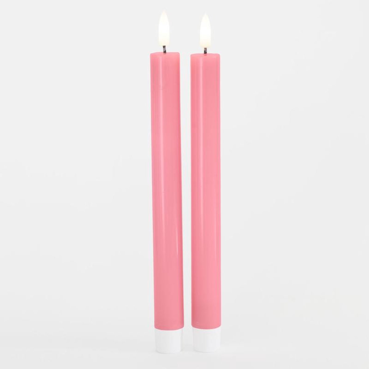 Sirius LED-Dinerkaarsen 'Sille' (25cm hoog, Set van 2) - Old Rose - Roze Old Rose - Dinerkaars