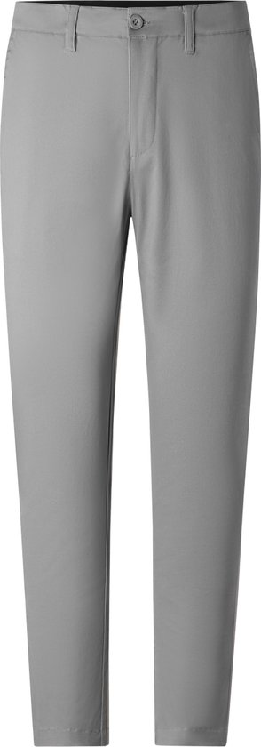 Vercate - Chino Homme - Grijs - Pantalon Coton avec Poche Invisible - Coupe Slim - Taille : S