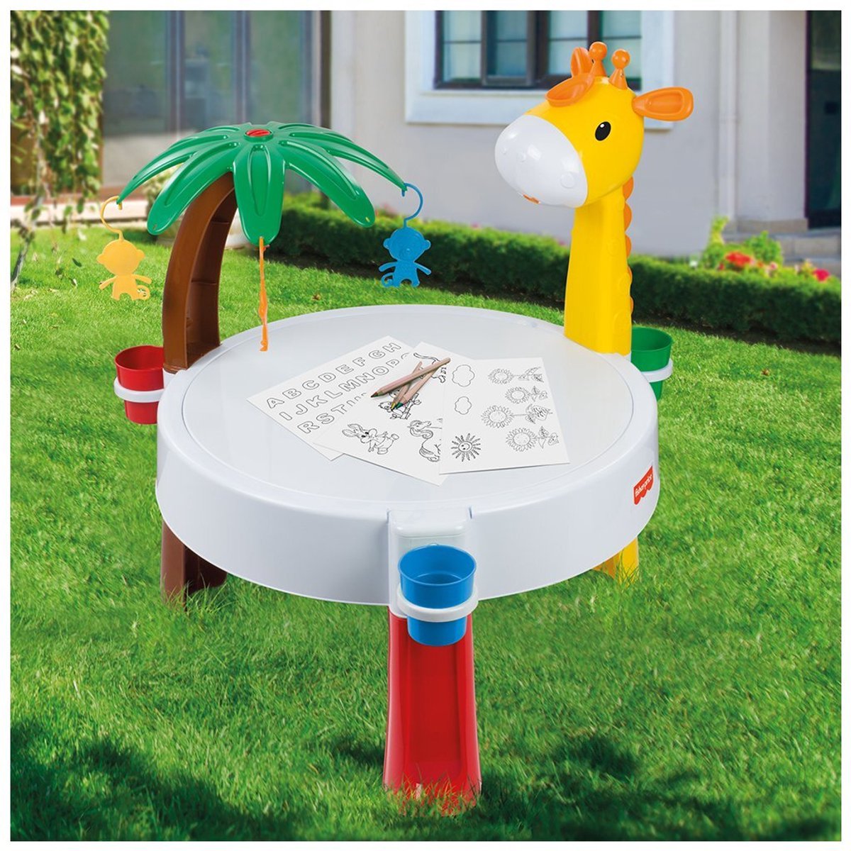 Dolu Fisher Price Zand-Watertafel + Accessoires — afbeelding 5