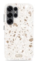 MIO by Mobilize Hoesje | Geschikt voor Samsung S25 Ultra | Compatibel met MagSafe / Qi2 | Hard Shell Back Cover | Soft Terrazzo