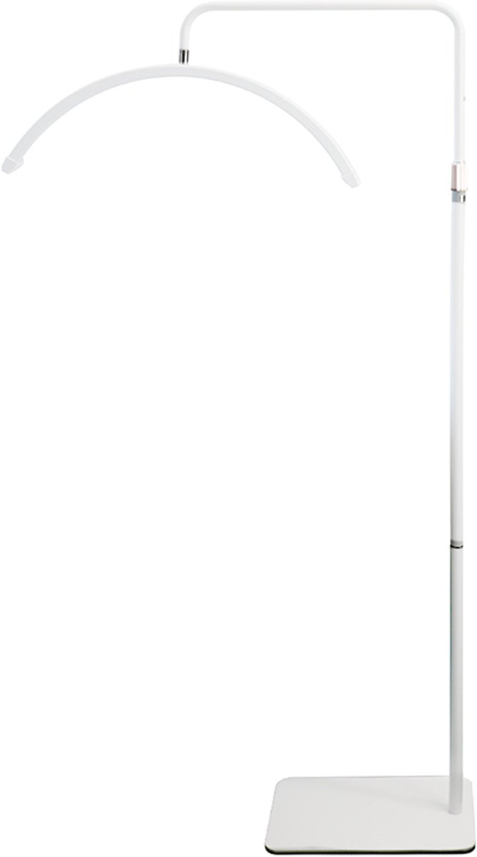 LuminexPro® LED Moon Light – Professionele Behandellamp 180 cm – 360° Draaibaar – Dimbaar – Incl. Smartphonehouder – Salonlamp voor Beauty, Tattoo, Nagels & Make-up