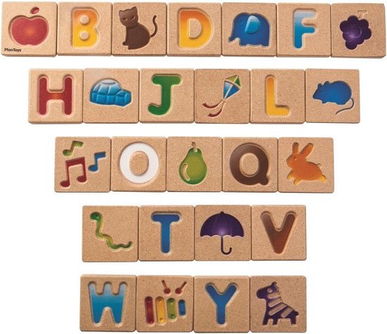 Afbeelding van het spel Plan Toys Alphabet A-Z (reliëf)