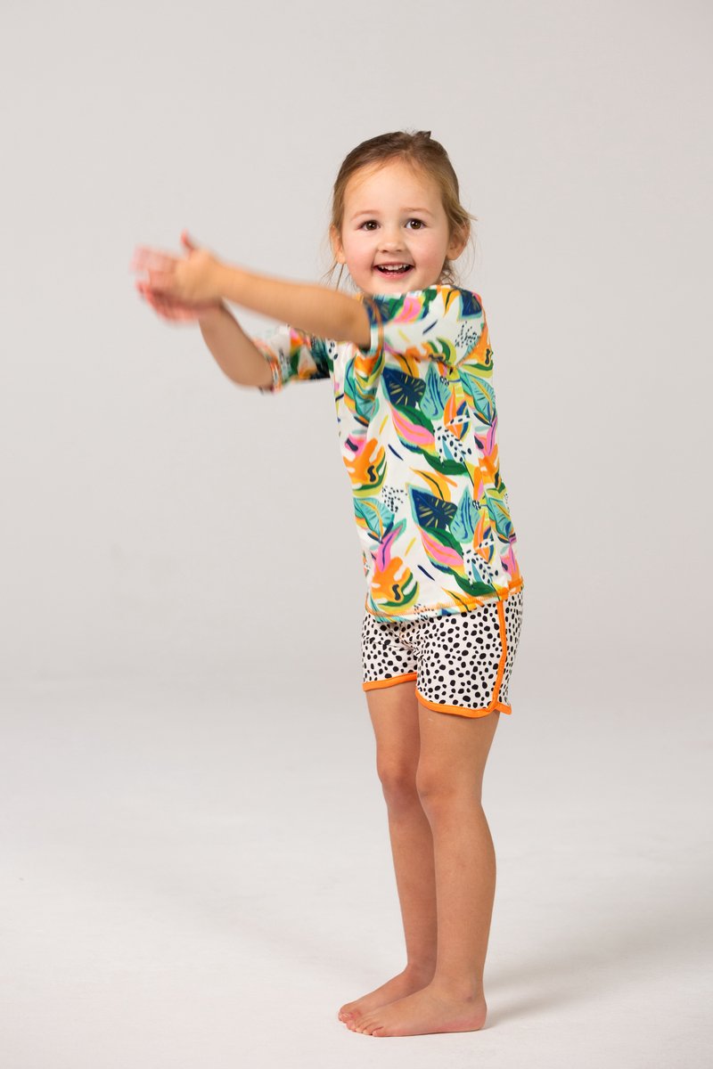 Ducksday - zwembroek - UV - moana - oranje - 5 - 6jaar - valt klein — afbeelding 5