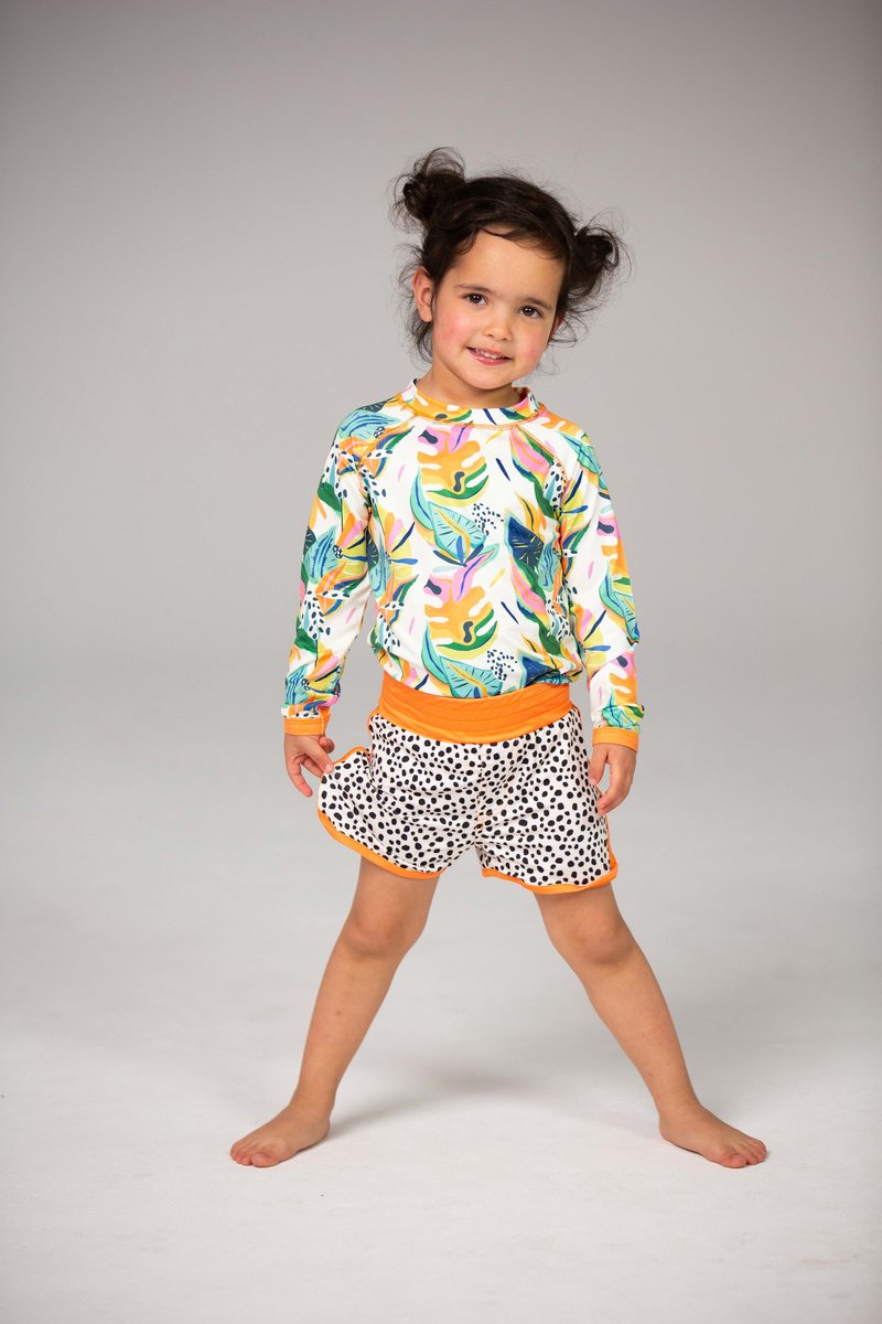 Ducksday - zwembroek - UV - moana - oranje - 7 - 8jaar - valt klein — afbeelding 3