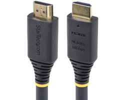 StarTech.com 7m Premium Gecertificeerde High Speed HDMI Kabel, 4K 60Hz/1440p 144Hz, HDR10/HDCP 2.2/ARC, 18Gbps, UHD HDMI 2.0 Kabel voor TV/Monitor/Display, TPE Mantel