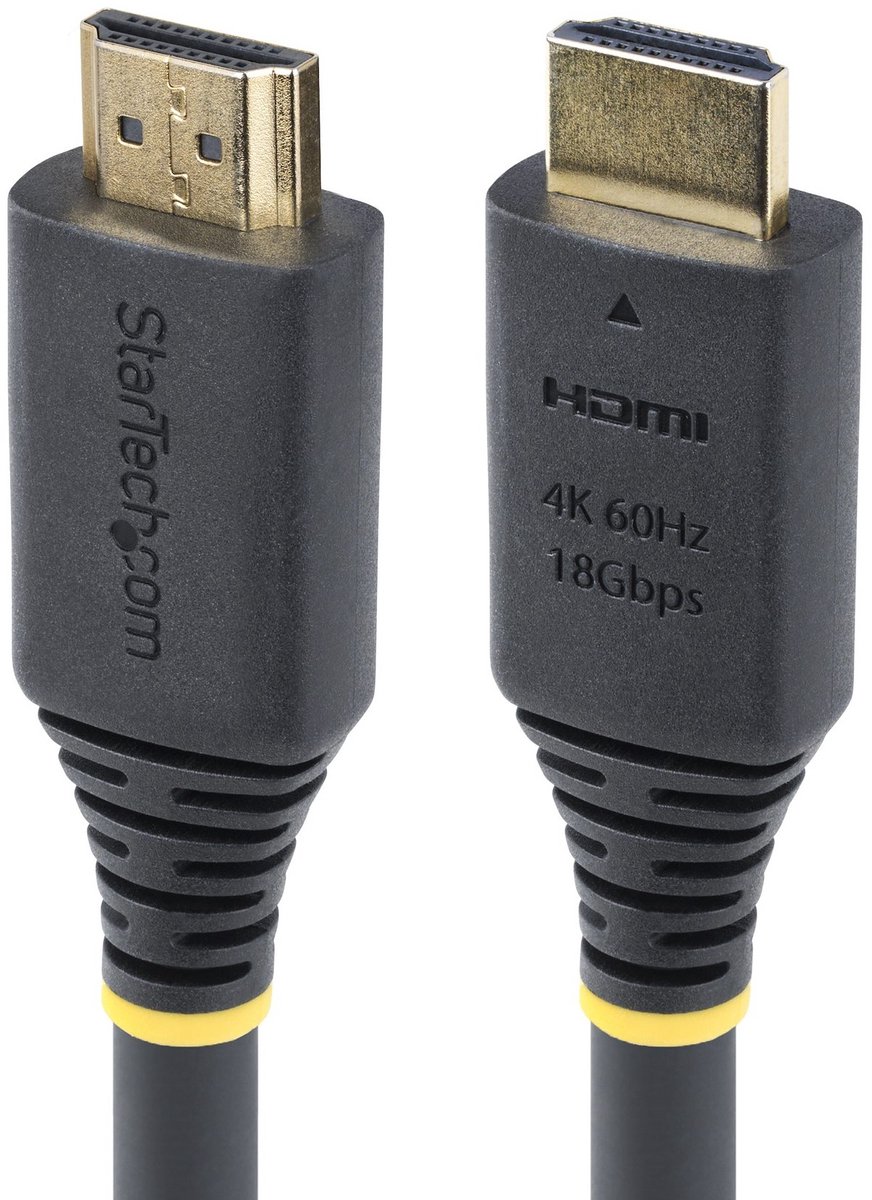 StarTech.com 7m Premium Gecertificeerde High Speed HDMI Kabel, 4K 60Hz/1440p 144Hz, HDR10/HDCP 2.2/ARC, 18Gbps, UHD HDMI 2.0 Kabel voor TV/Monitor/Display, TPE Mantel