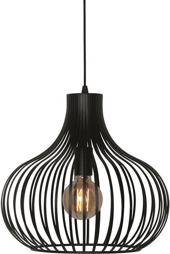 Freelight Aglio hanglamp - draadlamp - Ø38 cm - excl. E27 - zwart | bol.com