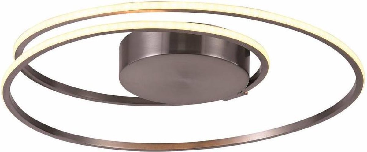 Ophelia LED plafondlamp rond rvs 3-step dimbaar - Modern - Freelight - 2 jaar garantie