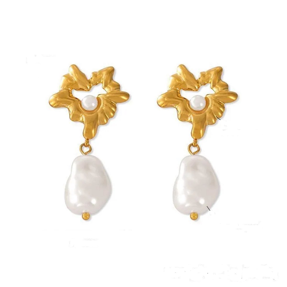 Oorbellen Si Amor Sieraden EW4351-G Roestvrij Staal Kleur Goud