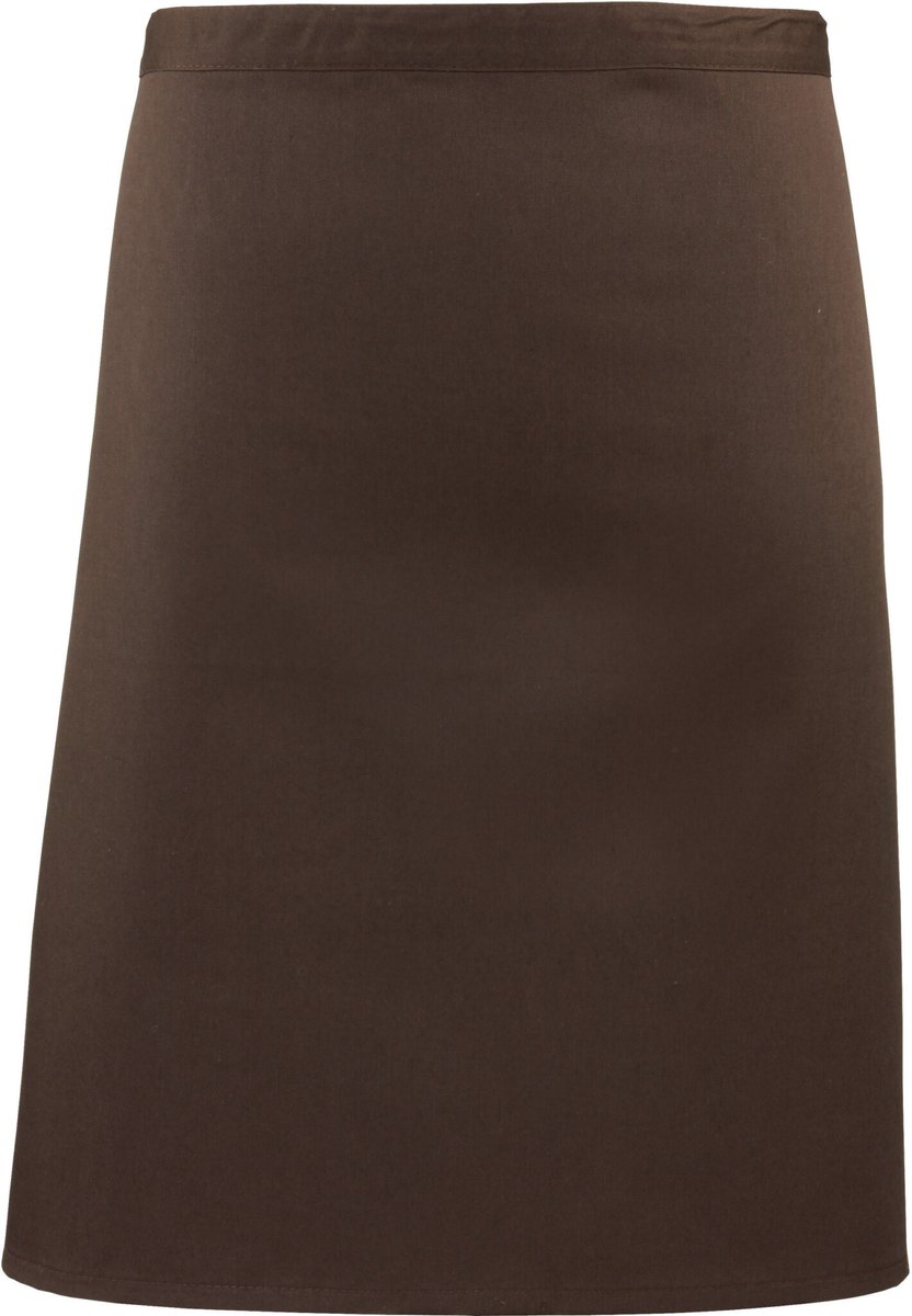 Schort/Tuniek/Werkblouse Unisex One Size Premier Brown 65% Polyester, 35% Katoen