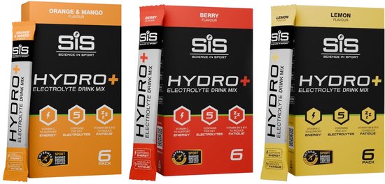 Science in Sport - SIS Hydro+ Elektrolyten Poeder - 5 verschillende elektrolyten - Berry Smaak - Suikervrij - 20 x 4,1 g — afbeelding 4