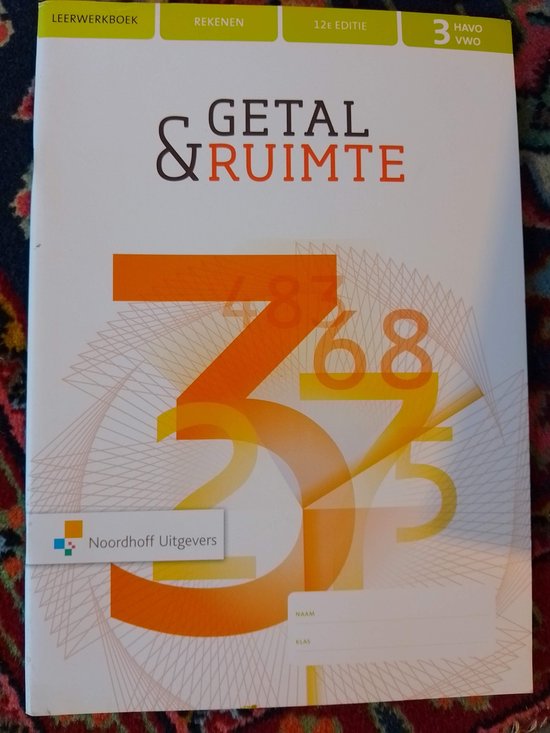Getal & Ruimte 12e ed havo/vwo 3 Rekenkatern - cover