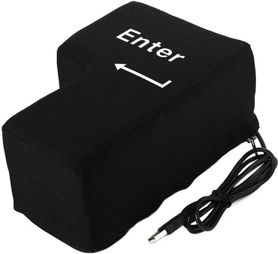 MikaMax Enter Knop XXL - Anti Stress Kussen - USB