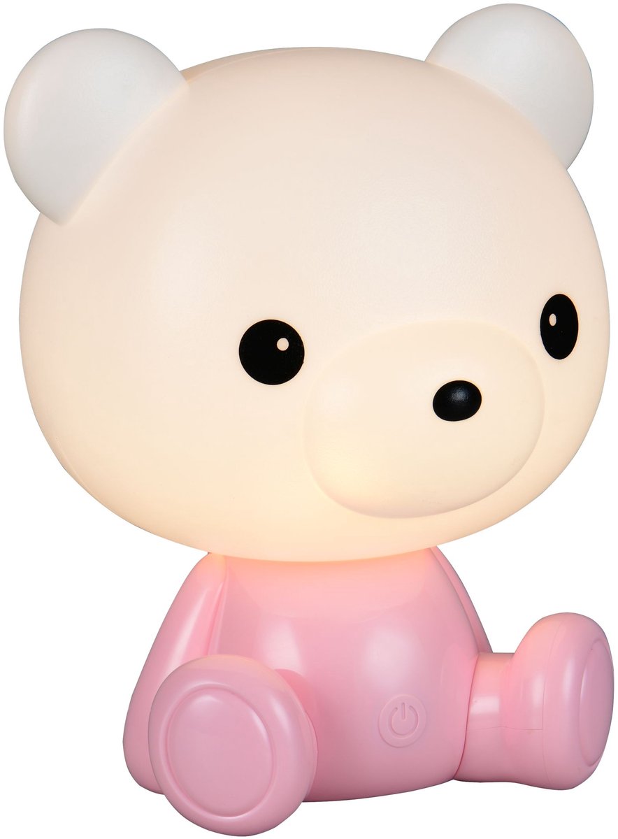 REALITY CUTIE - Tafellamp - Baby of Kinderkamer - Roze - incl. 1x SMD 0,3 W - AAN/UIT touch - RGB-kleurenwisselaar - USB-aansluiting