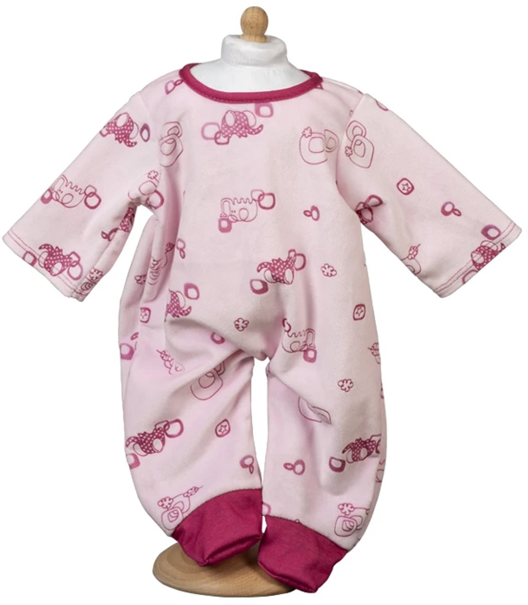 Mamamemo Poppenkleding Boxpakje Roze 33 - 37 cm
