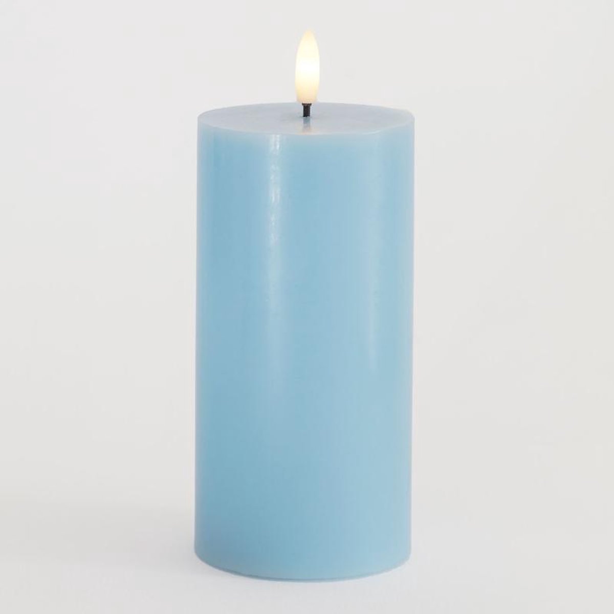 Sirius Sille LED Kaars Stompkaars - Ø 7,5cm x H 15cm - Blue Sky - Blauw Blue Sky - 15 cm