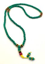 Collier de prière Mala - Collier de méditation 108 perles - Collier turquoise Boho