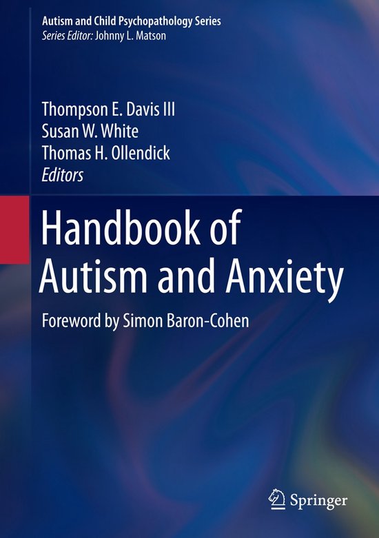 Handbook of Autism and Anxiety - cover