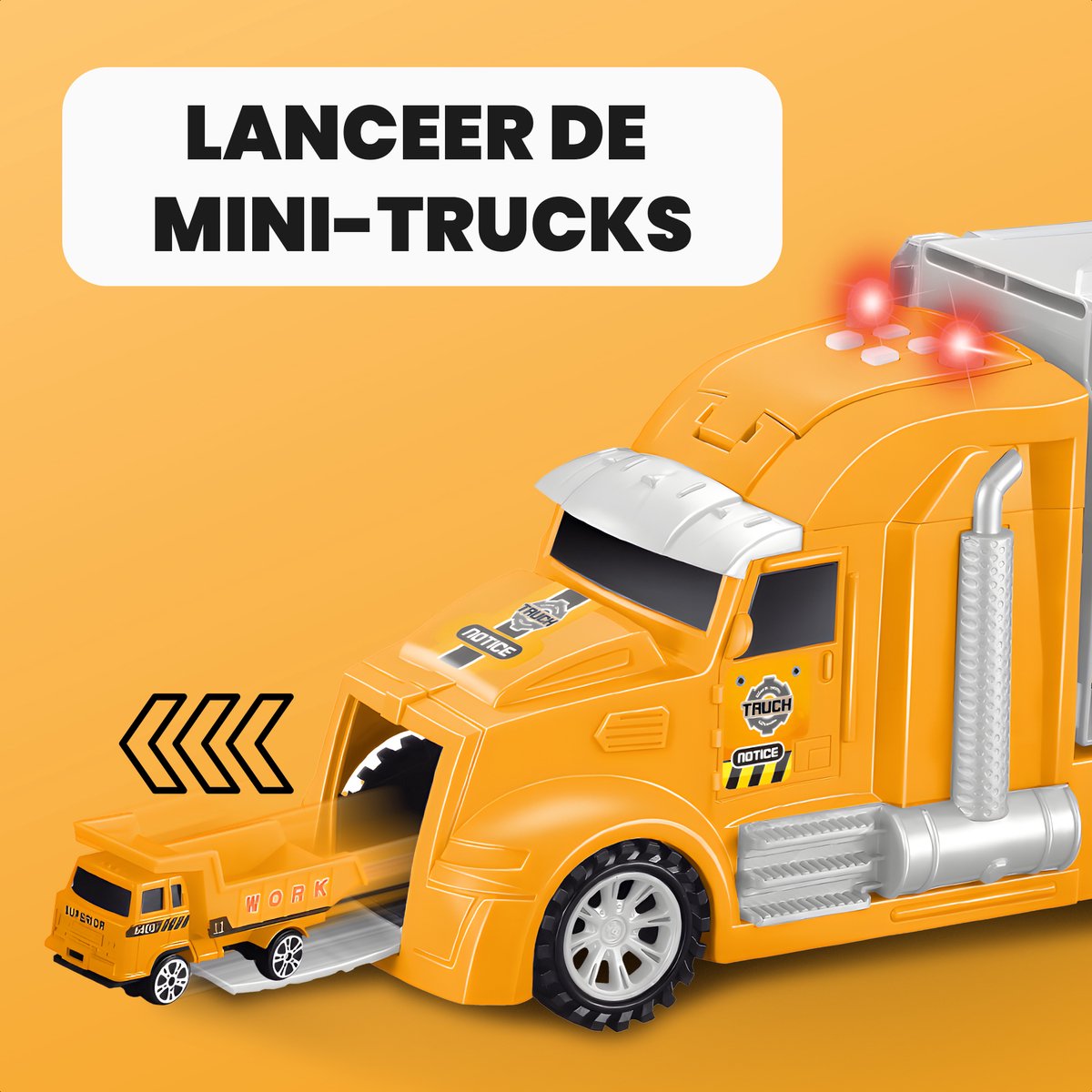 Speelgoed Truck Constructie - Met 6 extra auto’s - Speelgoed Autos Jongens - Auto Speelgoed - Speelgoed 2 Jaar - Speelgoed 3 Jaar - Speelgoed 4 Jaar - Jongens Speelgoed — afbeelding 3