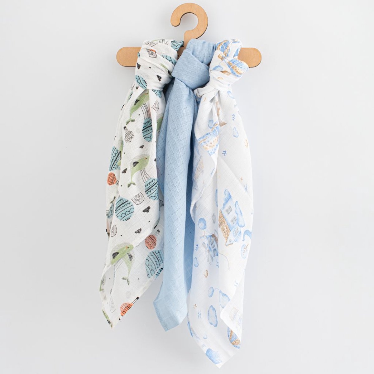 New Baby katoenen hydrofiele luiers 70x80 cm jongen - Babyluier