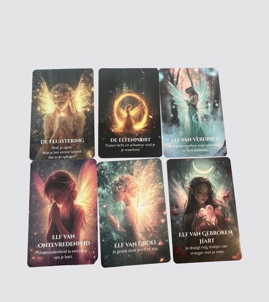 Orakelkaarten – Schaduw & Licht Elfen Deck – 50 kaarten voor zelfinzicht, heling en spirituele groei - Spirituele kaartenset van Siska Schotanus-Folkerts Nederlands