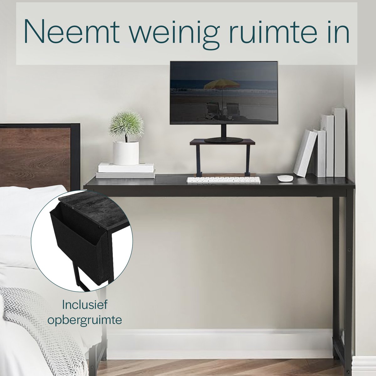 BAUER & MEYER® Bureau - Bureau Zwart - Computerbureau - Computer tafel - Bureautafel - Desk