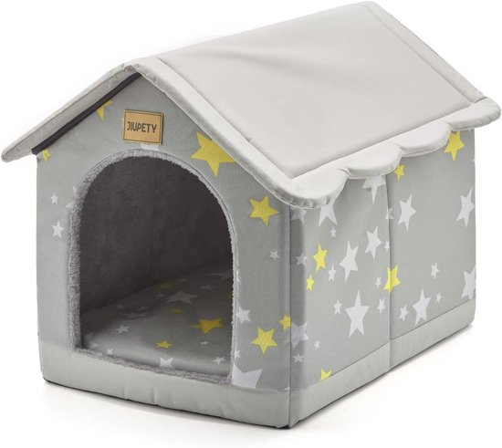 Honden bed Halfgesloten Huisdier Tent Katten Tent Huizen Stabiel en Niet Ingeklapt Indoor Hondenhok met Dik Kussen Wasbare Mini Tenten voor Huisdieren Binnen