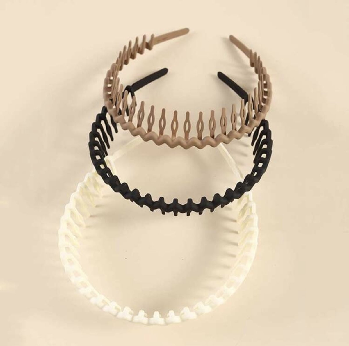 Haarband - haarband dames - Haarband - haarbanden - 3 haarbanden - harde haarbanden - meerkleurige haarbanden - 3 stuks - 3 stuks haarbanden - 3-pack haarbanden -