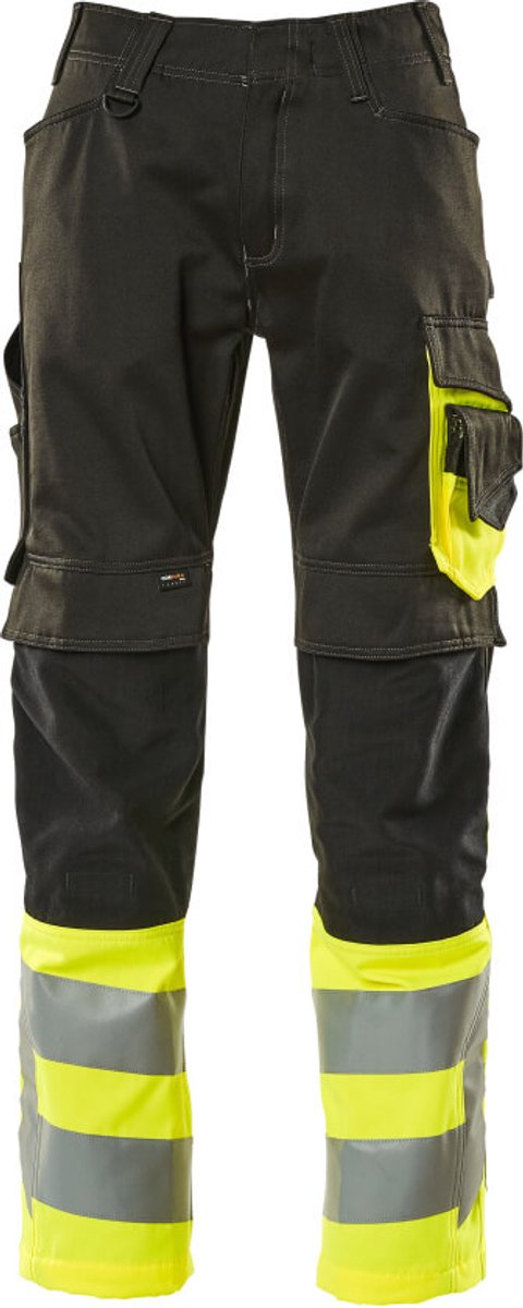 Mascot Safe Supreme Broek met kniezakken 15679-860 - Zwart/hi-vis geel - C46 - 76