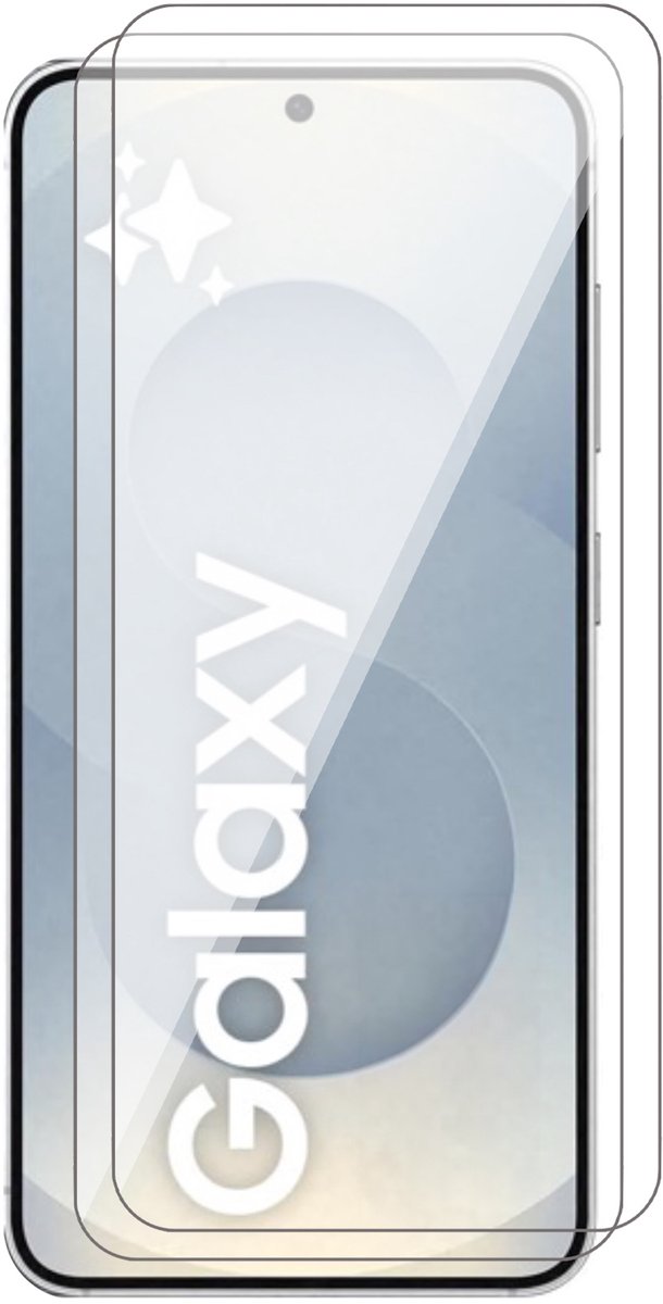 Screenprotector geschikt voor Samsung Galaxy S25 - 2x Glas Screen Protector