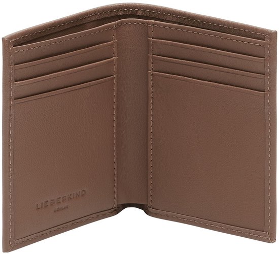 LIEBESKIND BERLIN Cuir Étui pour carte de crédit Soft Nappa Men' s Card Etui Russet Brun