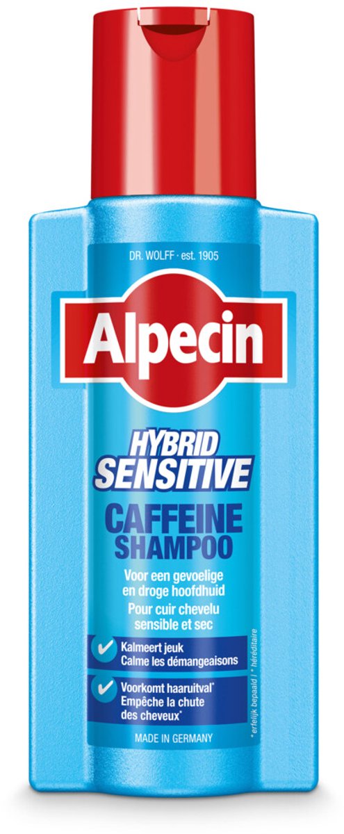 Alpecin Shampoo Hybrid Caffeine - 3 x 250 ml - Voordeelverpakking