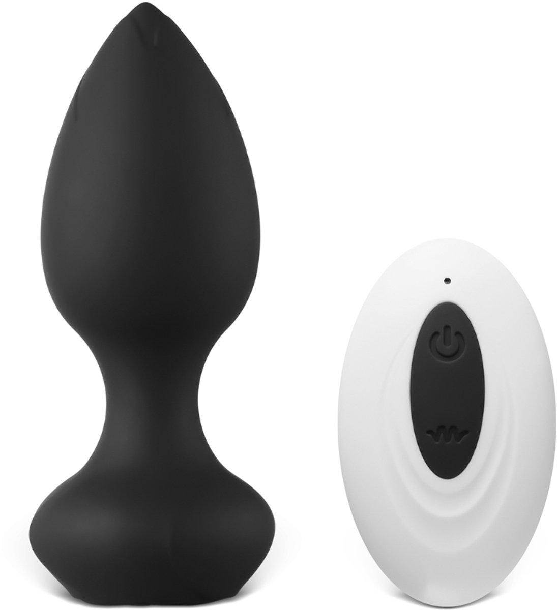 Draadloze Vibrerende Buttplug – Zwart – Met Afstandsbediening – 10 Standen – Oplaadbaar & Waterproof