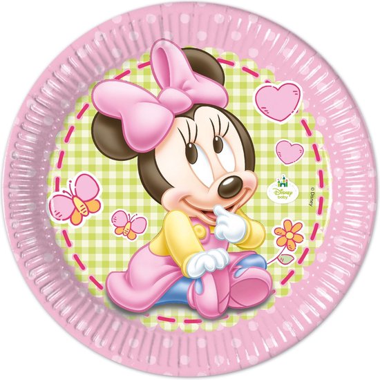 Assiettes Minnie Mouse Bébé 23cm 8 pièces | bol