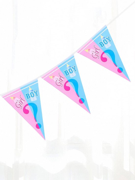 Fiestas gender reveal foto frame - boy or girl - jongen/meisje babyshower thema feest - foto