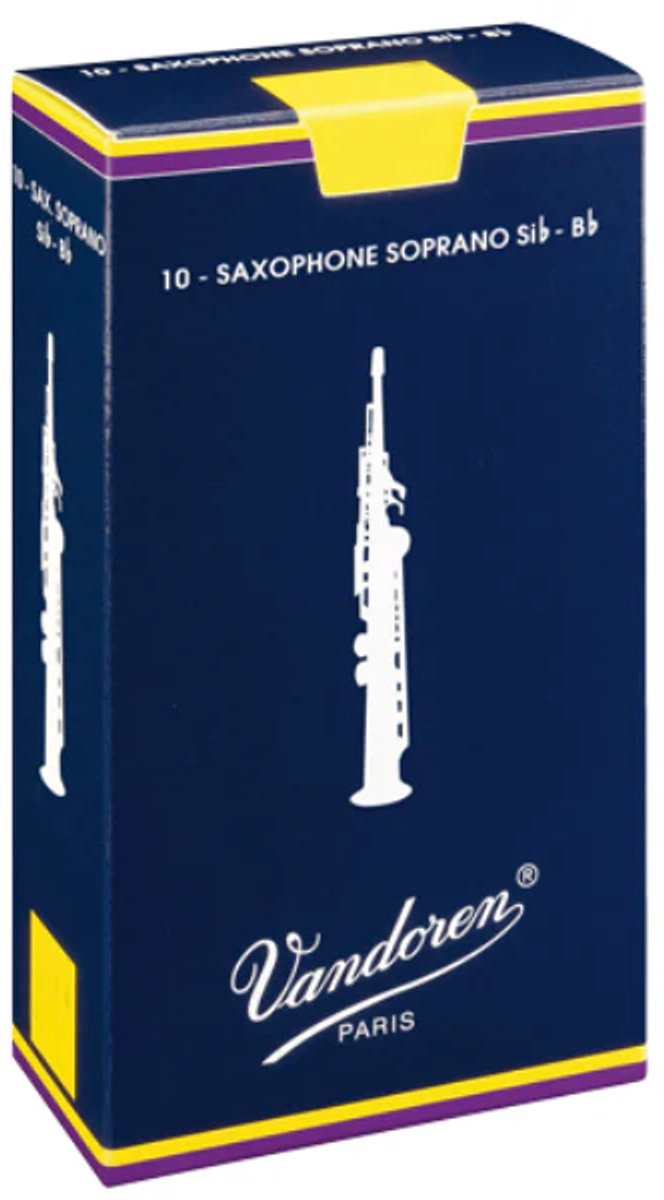 Vandoren Traditional #2,5 sopraansax rieten - 10 stuks